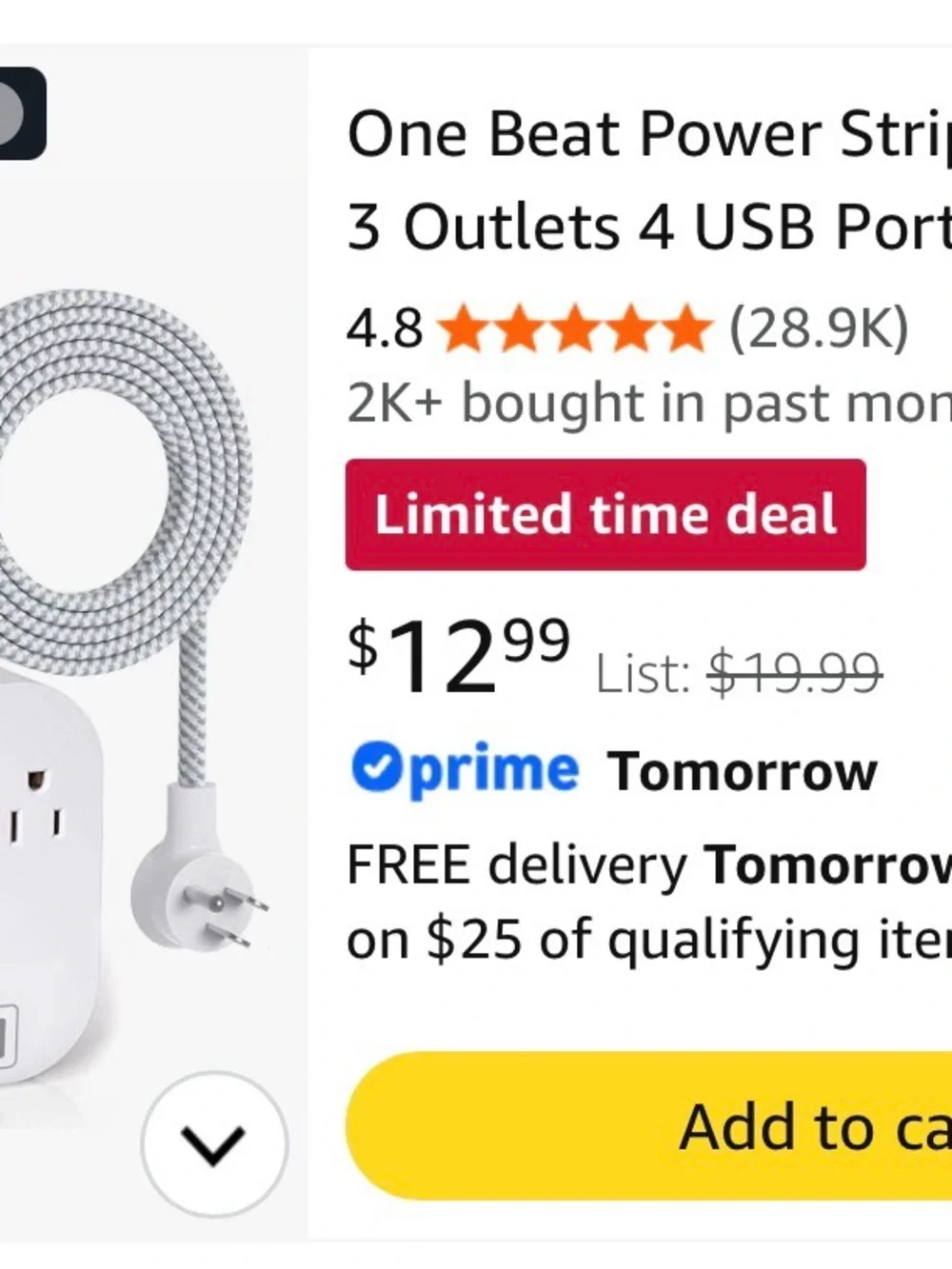 Power Strip with USB Charger(s)
